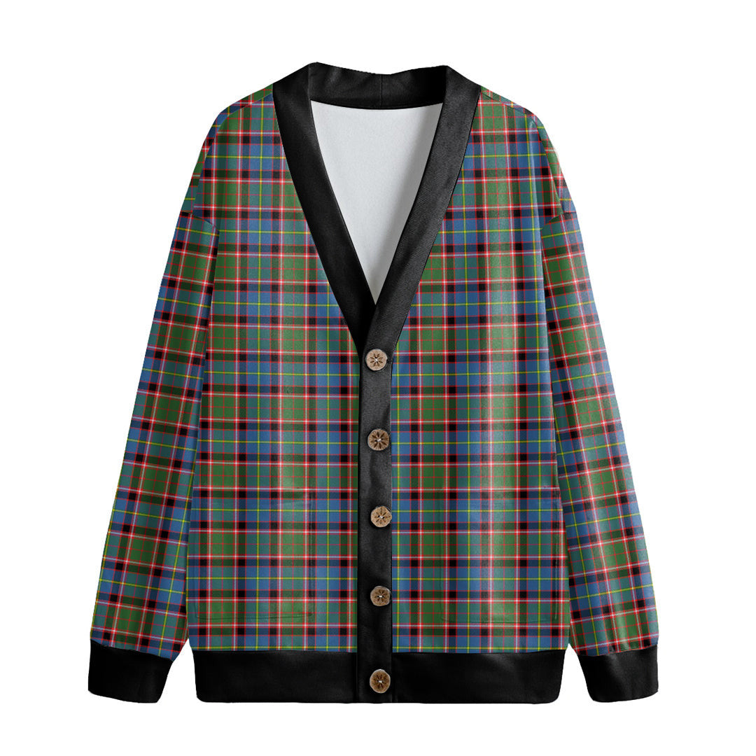 Aikenhead Tartan Plaid Knitted Fleece Cardigan