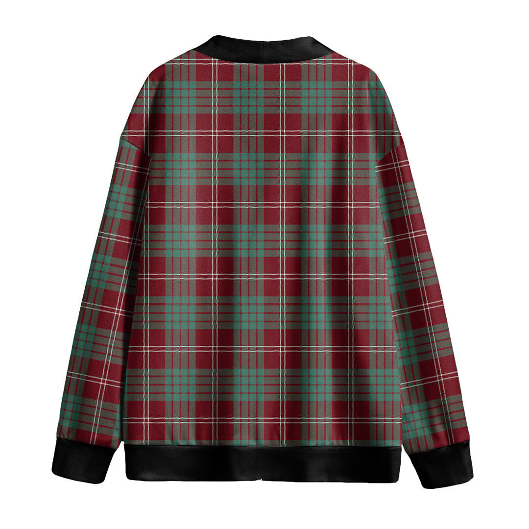 Crawford Modern Tartan Plaid Knitted Fleece Cardigan