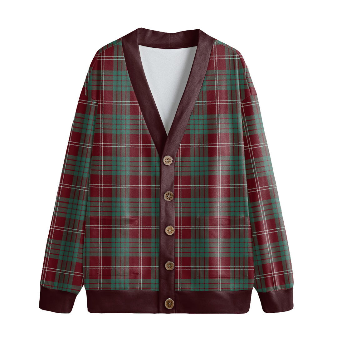 Crawford Modern Tartan Plaid Knitted Fleece Cardigan