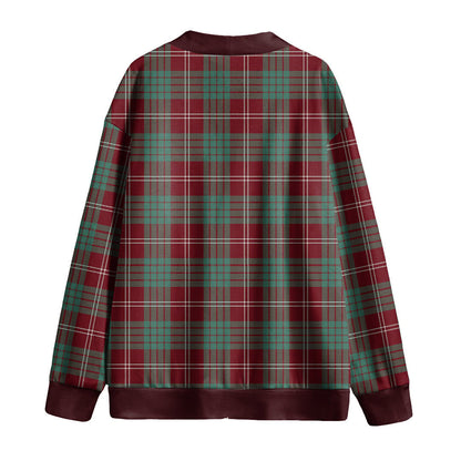 Crawford Modern Tartan Plaid Knitted Fleece Cardigan