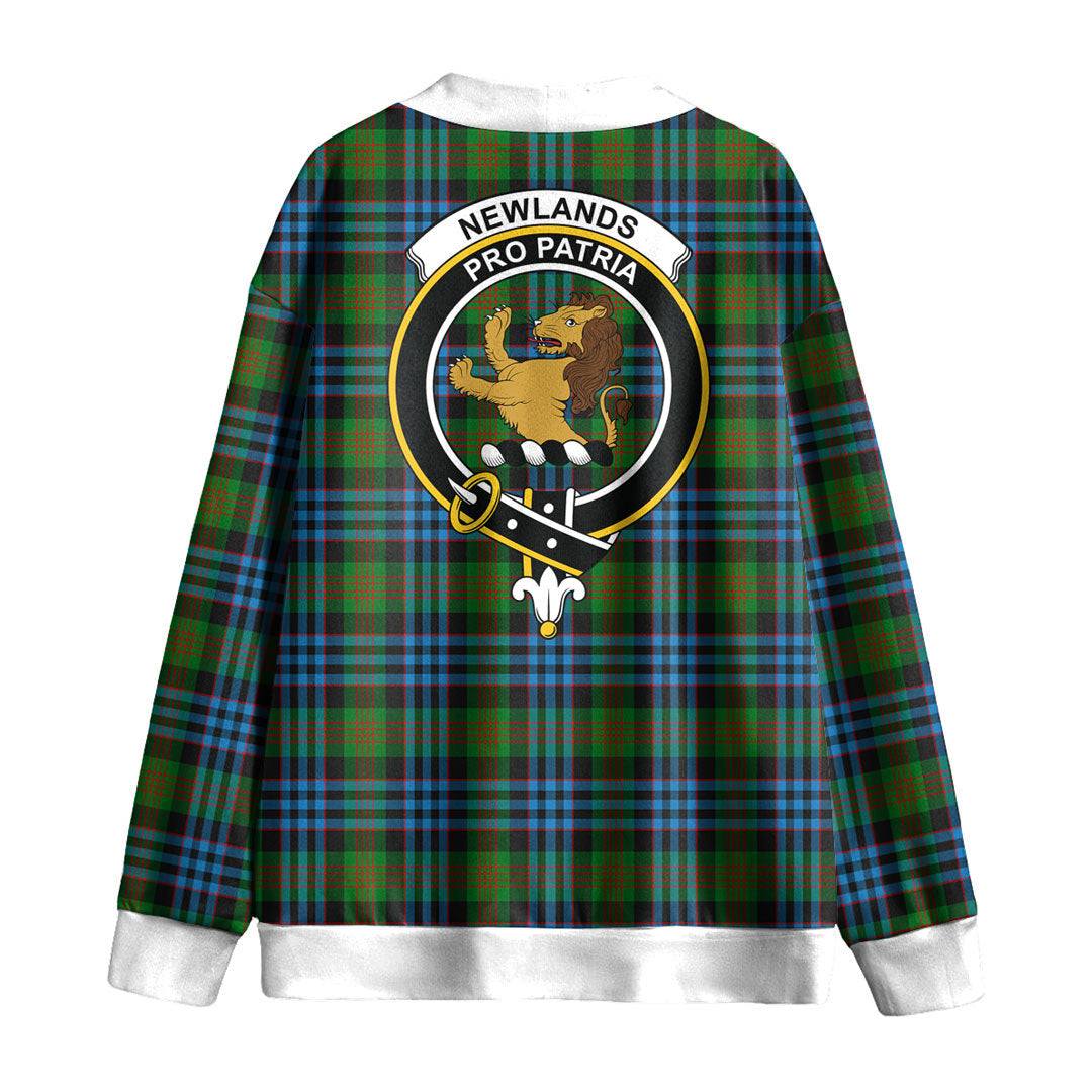 Newlands of Lauriston Tartan Crest Knitted Fleece Cardigan