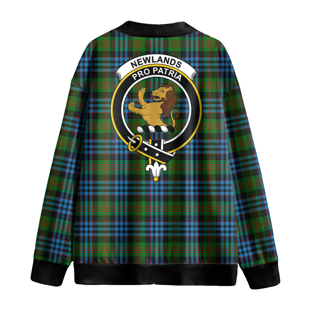 Newlands of Lauriston Tartan Crest Knitted Fleece Cardigan