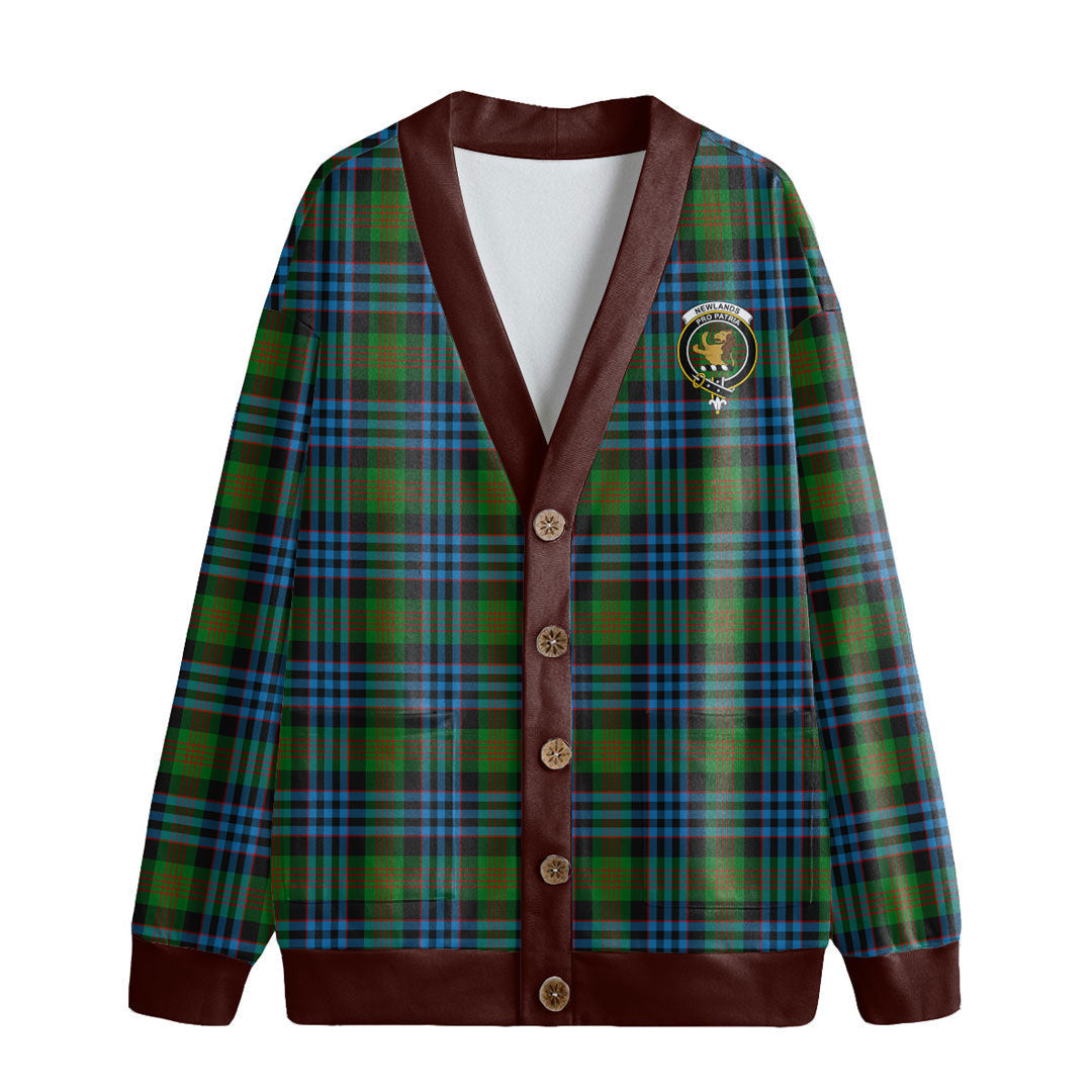 Newlands of Lauriston Tartan Crest Knitted Fleece Cardigan