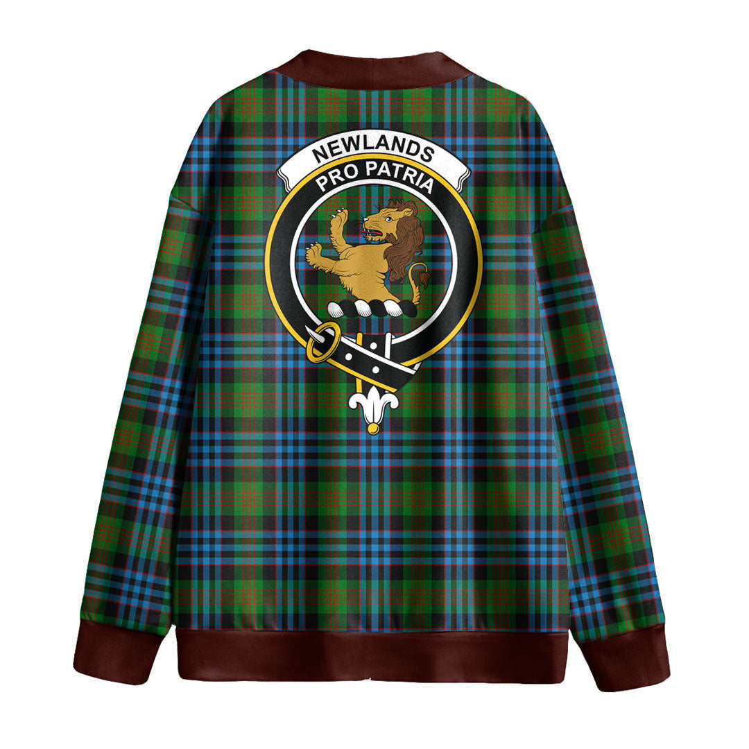 Newlands of Lauriston Tartan Crest Knitted Fleece Cardigan