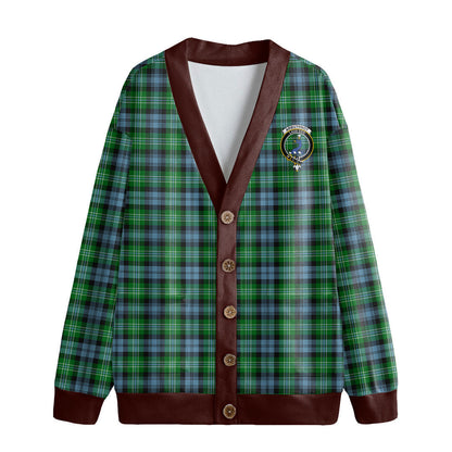 Arbuthnot Ancient Tartan Crest Knitted Fleece Cardigan