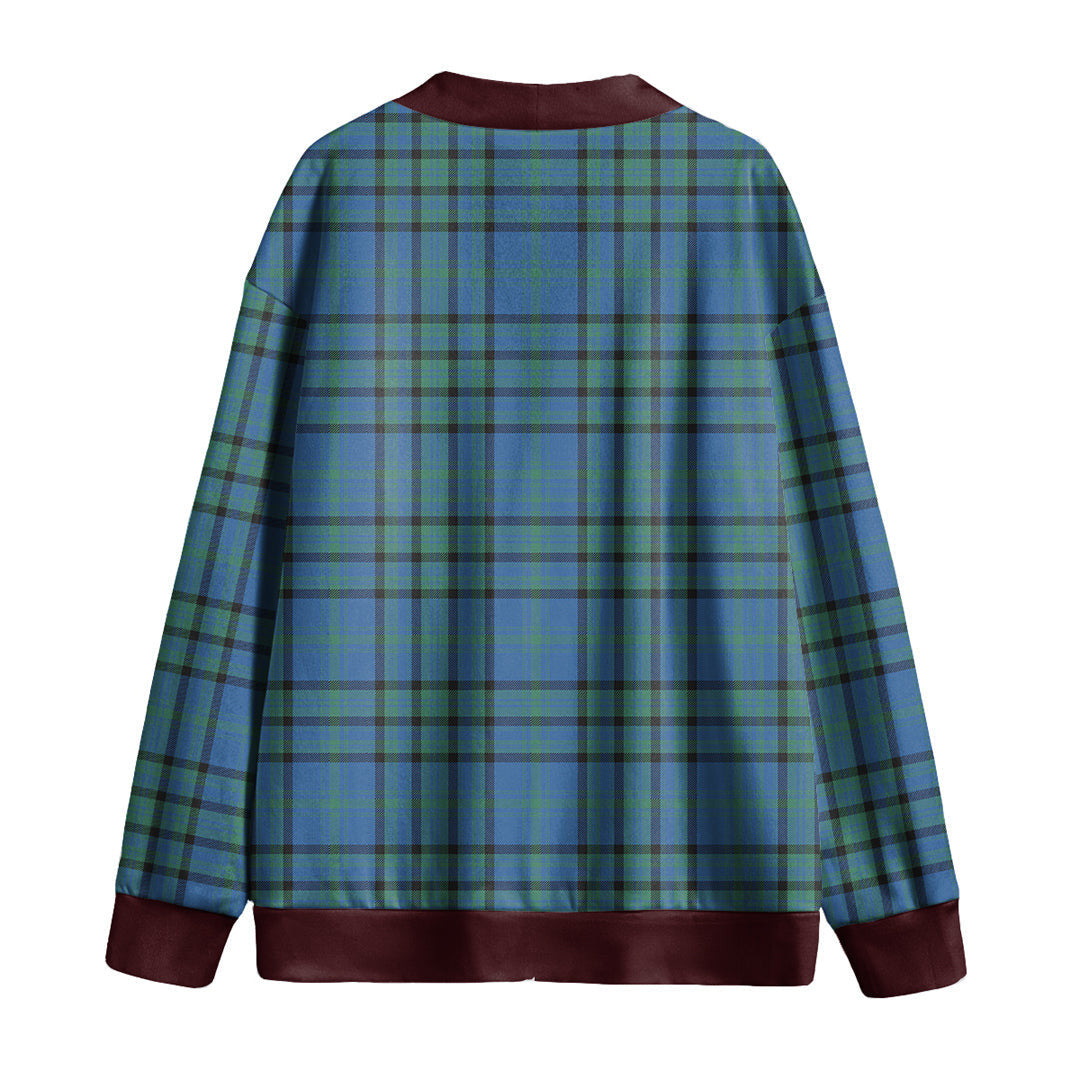 Matheson Hunting Ancient Tartan Plaid Knitted Fleece Cardigan