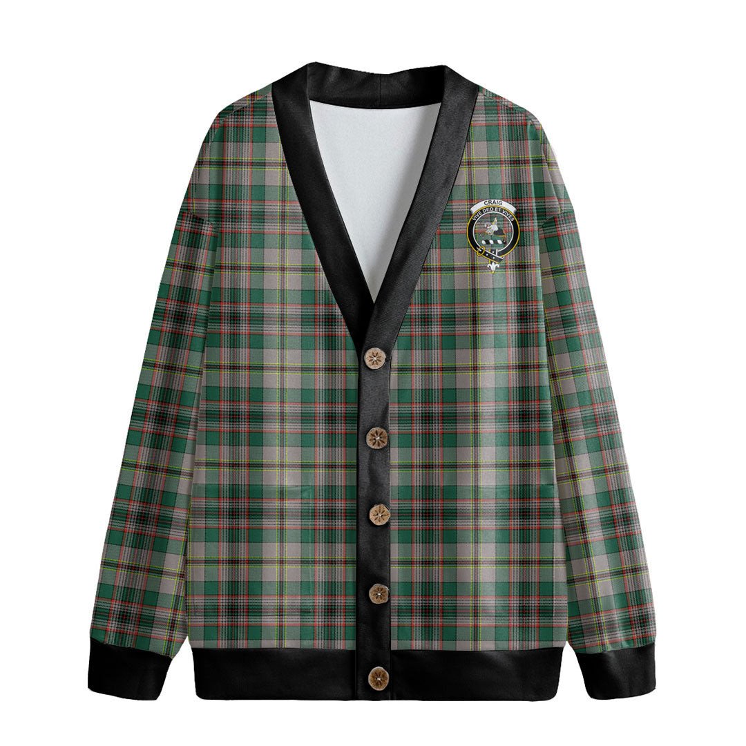 Craig Ancient Tartan Crest Knitted Fleece Cardigan