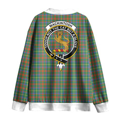 MacKintosh Hunting Ancient Tartan Crest Knitted Fleece Cardigan