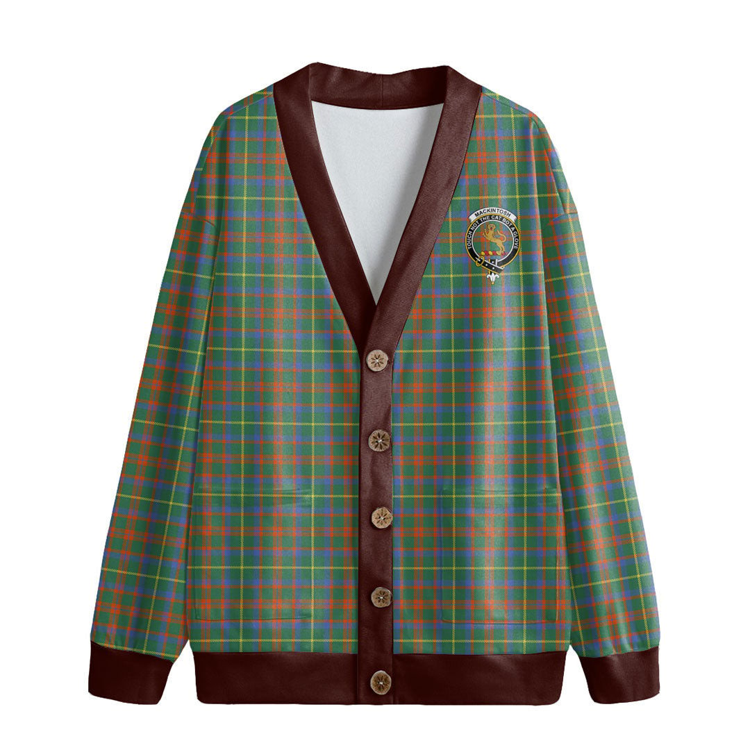 MacKintosh Hunting Ancient Tartan Crest Knitted Fleece Cardigan