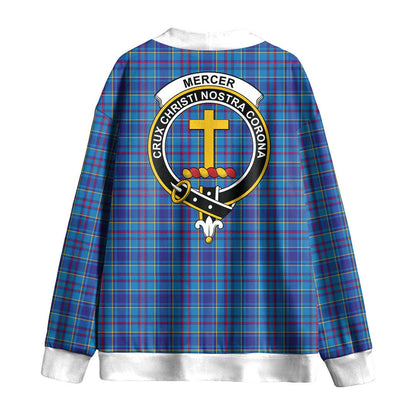 Mercer Modern Tartan Crest Knitted Fleece Cardigan