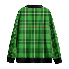 Galloway District Tartan Plaid Knitted Fleece Cardigan