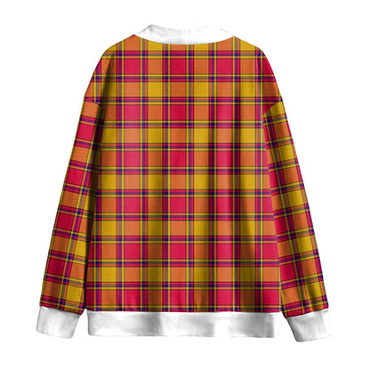 Scrymgeour Tartan Plaid Knitted Fleece Cardigan