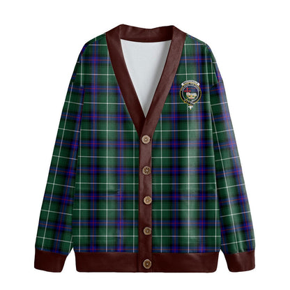 MacDonald of the Isles Hunting Modern Tartan Crest Knitted Fleece Cardigan