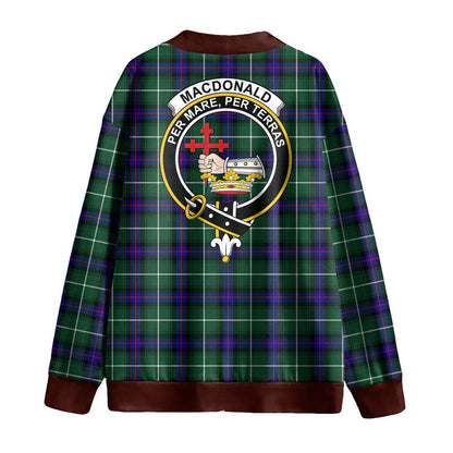 MacDonald of the Isles Hunting Modern Tartan Crest Knitted Fleece Cardigan