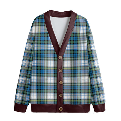 Campbell Dress Ancient Tartan Plaid Knitted Fleece Cardigan