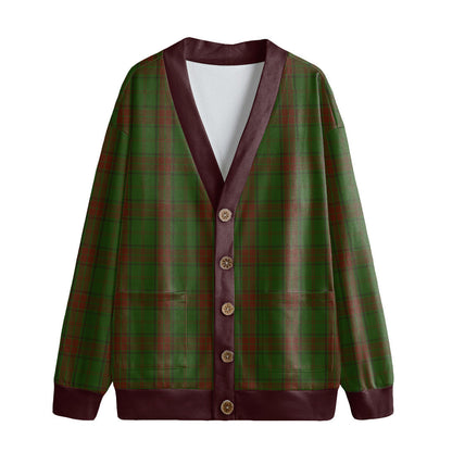 Maxwell Hunting Tartan Plaid Knitted Fleece Cardigan