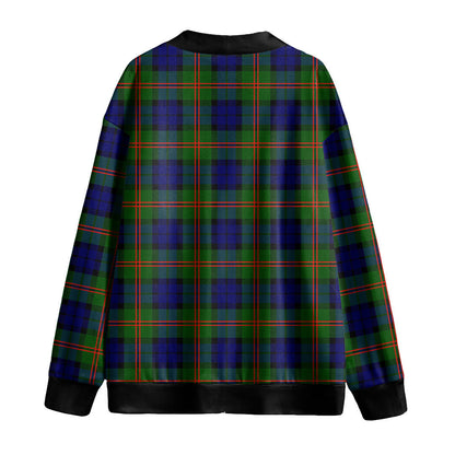 Dundas Modern 02 Tartan Plaid Knitted Fleece Cardigan