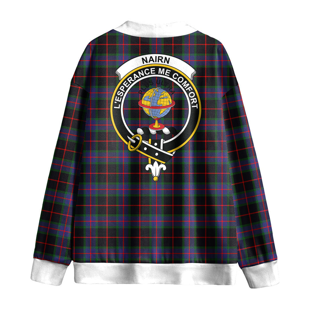 Nairn Tartan Crest Knitted Fleece Cardigan