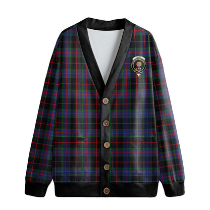 Nairn Tartan Crest Knitted Fleece Cardigan