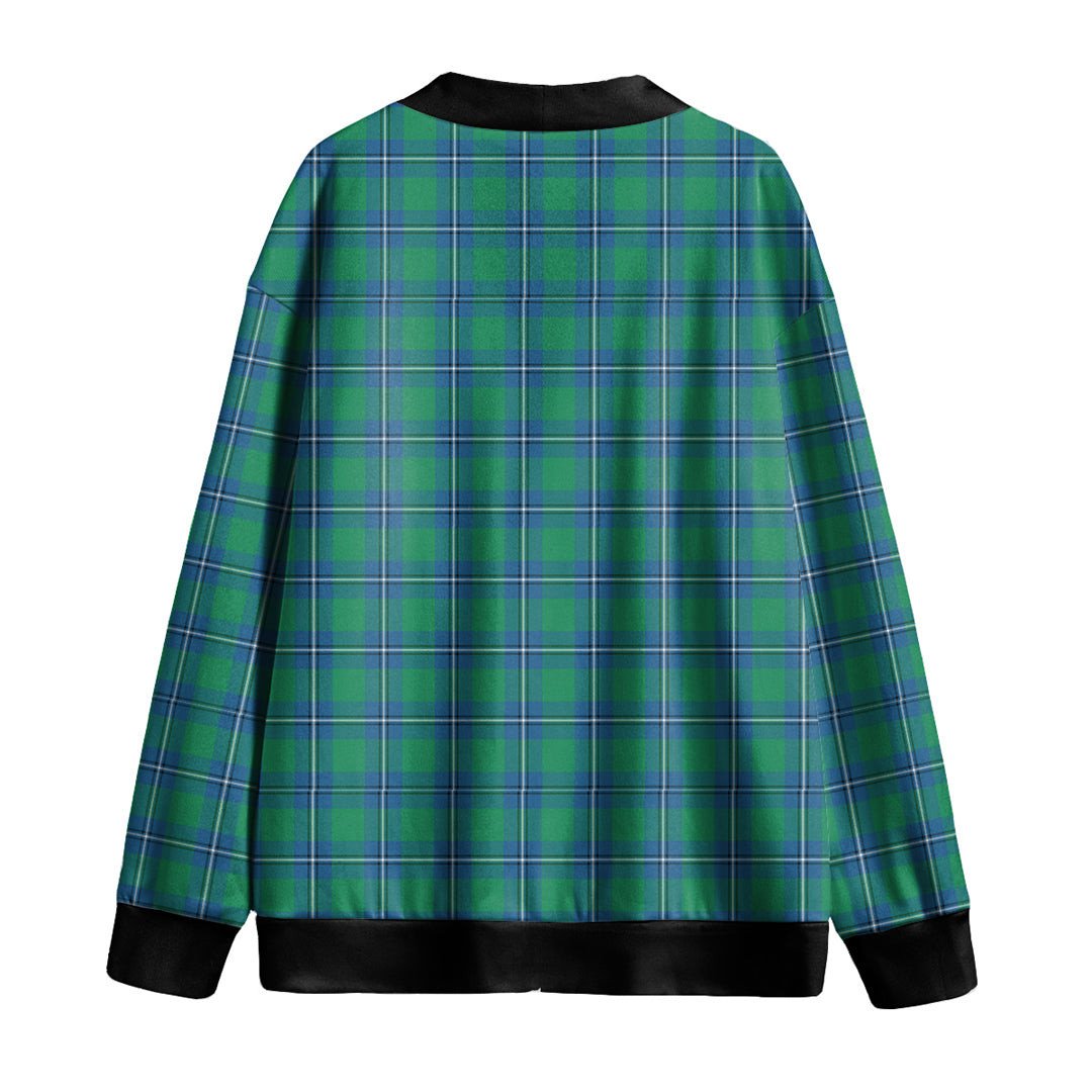 Irvine Ancient Tartan Plaid Knitted Fleece Cardigan