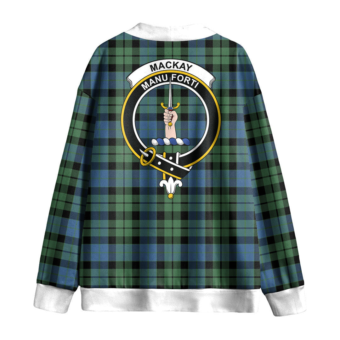 MacKay Ancient Tartan Crest Knitted Fleece Cardigan