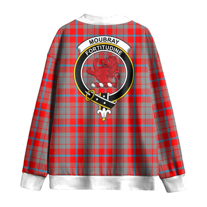 Moubray Tartan Crest Knitted Fleece Cardigan