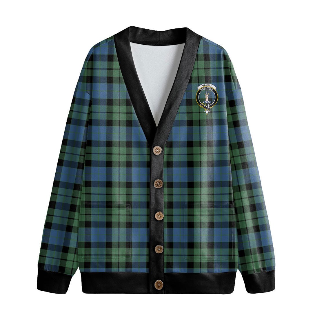 MacKay Ancient Tartan Crest Knitted Fleece Cardigan