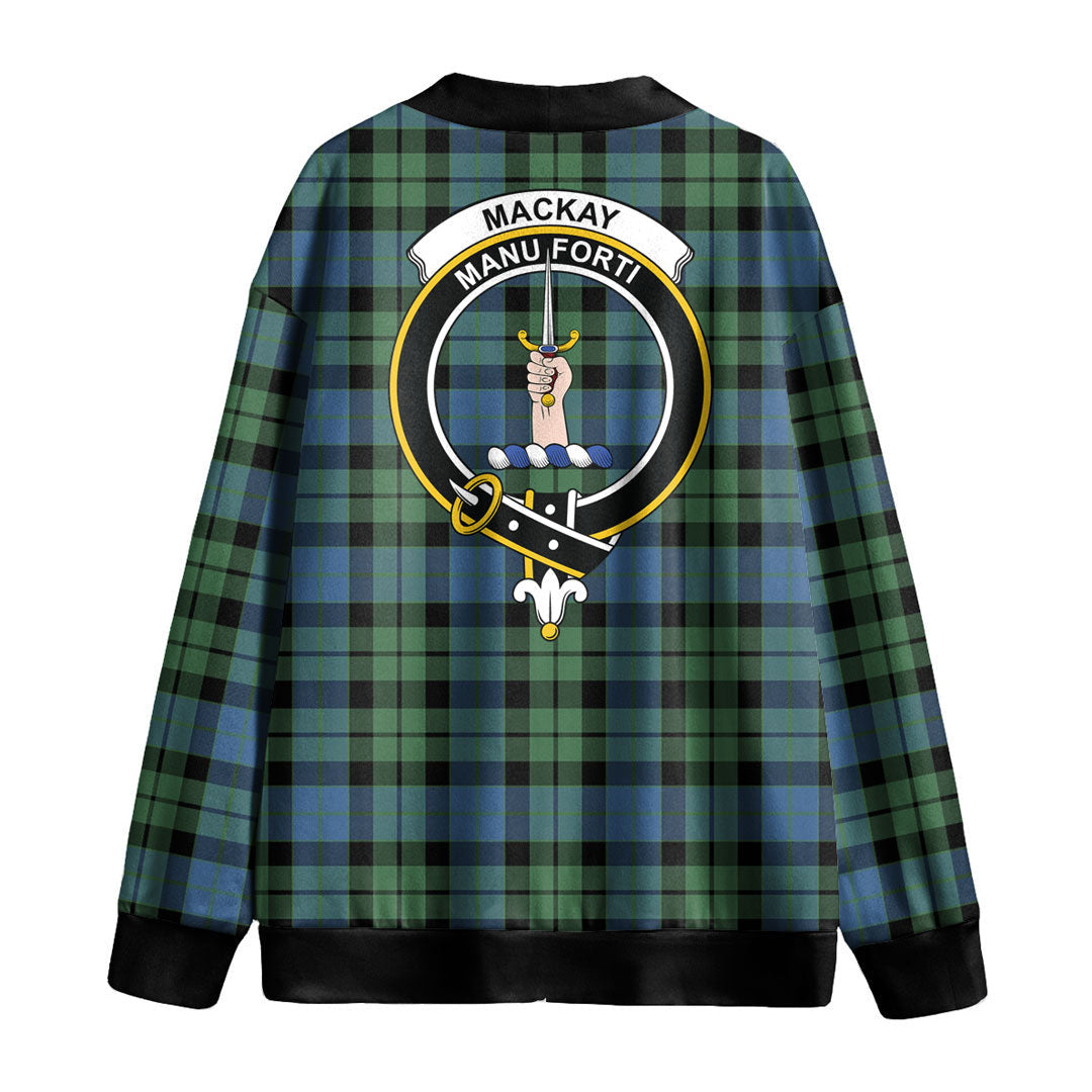 MacKay Ancient Tartan Crest Knitted Fleece Cardigan