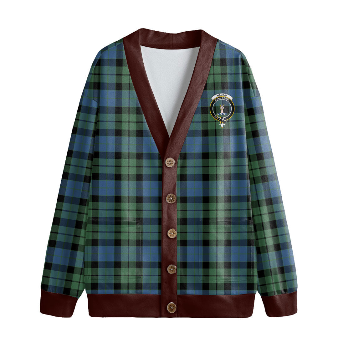 MacKay Ancient Tartan Crest Knitted Fleece Cardigan