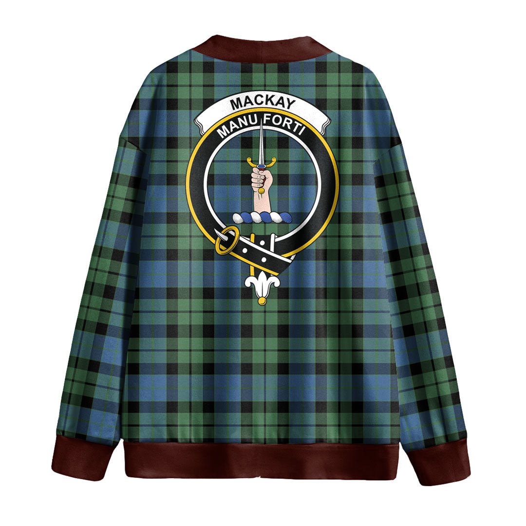 MacKay Ancient Tartan Crest Knitted Fleece Cardigan