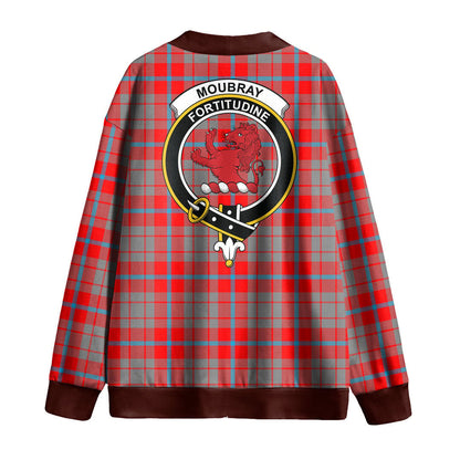 Moubray Tartan Crest Knitted Fleece Cardigan