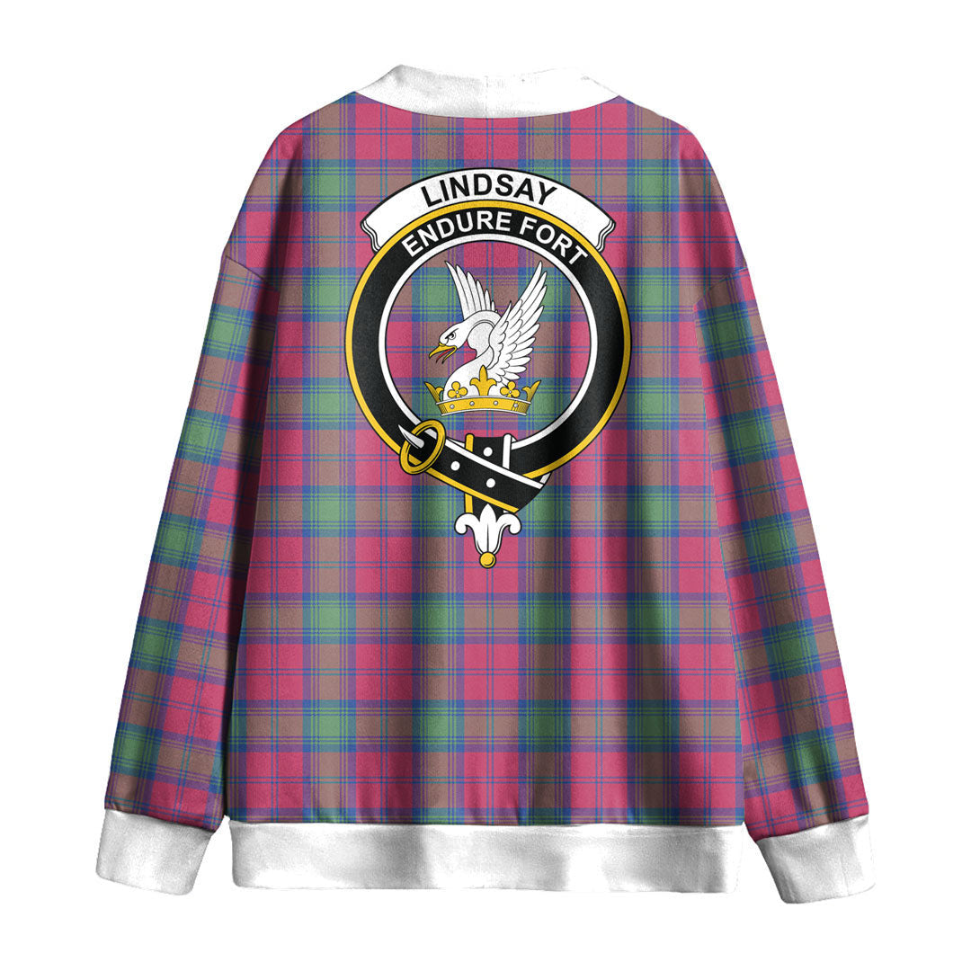 Lindsay Ancient Tartan Crest Knitted Fleece Cardigan