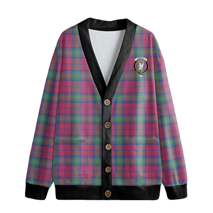 Lindsay Ancient Tartan Crest Knitted Fleece Cardigan