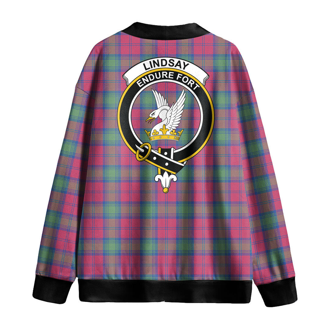 Lindsay Ancient Tartan Crest Knitted Fleece Cardigan