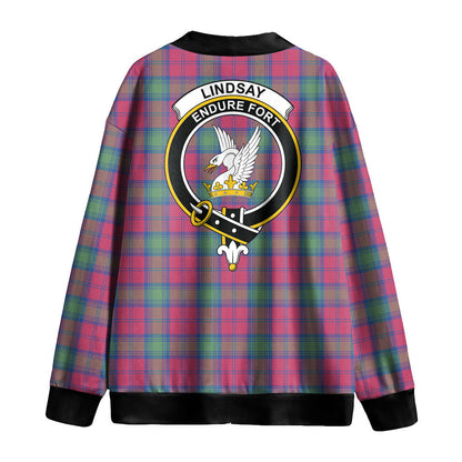 Lindsay Ancient Tartan Crest Knitted Fleece Cardigan