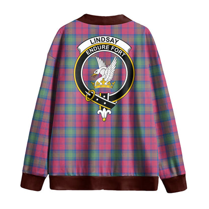 Lindsay Ancient Tartan Crest Knitted Fleece Cardigan