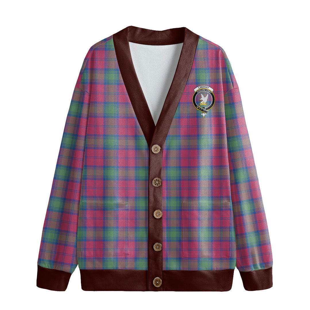 Lindsay Ancient Tartan Crest Knitted Fleece Cardigan