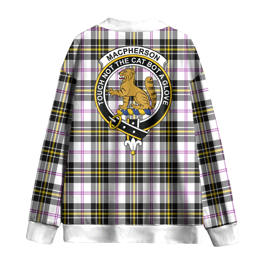 MacPherson Dress Modern Tartan Crest Knitted Fleece Cardigan