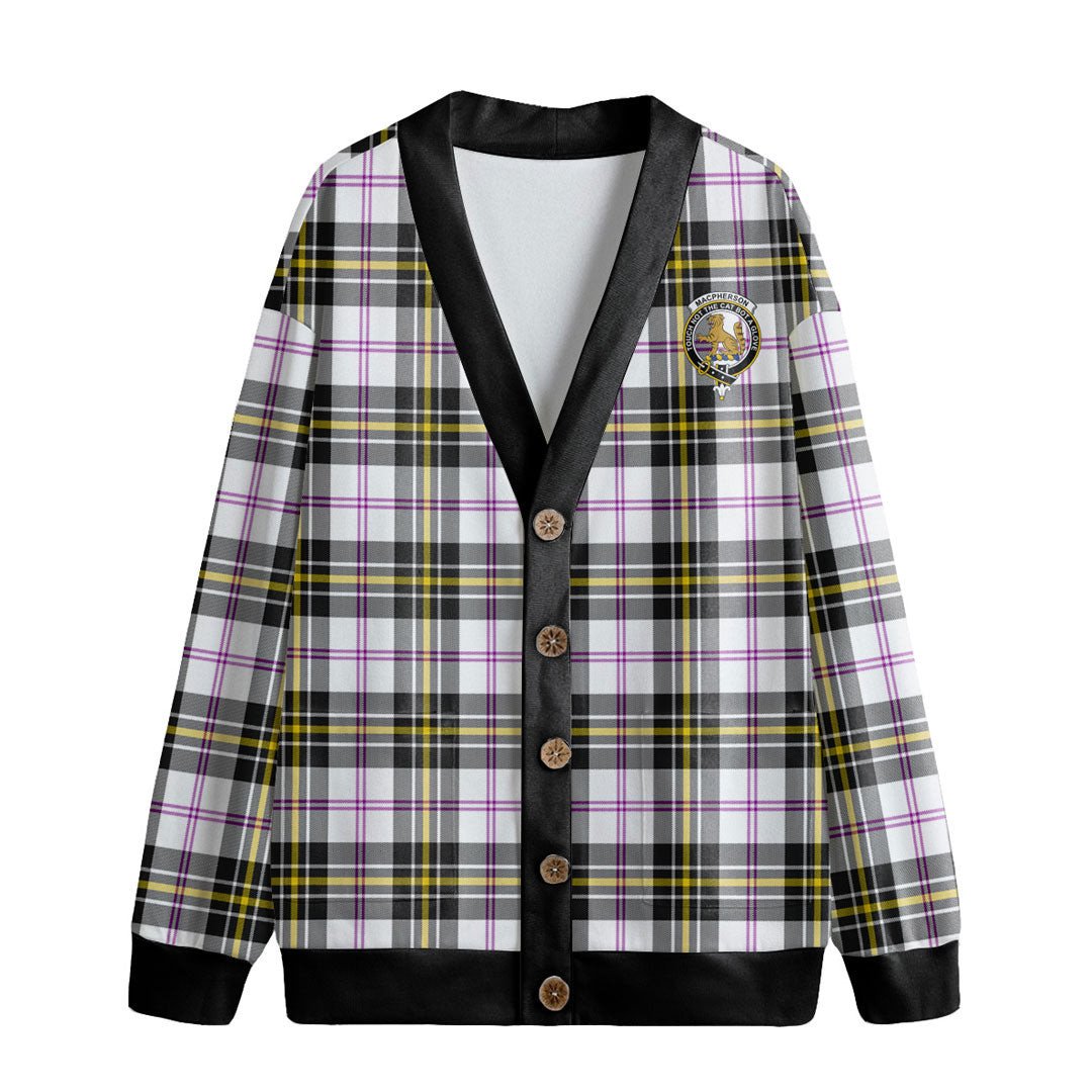 MacPherson Dress Modern Tartan Crest Knitted Fleece Cardigan