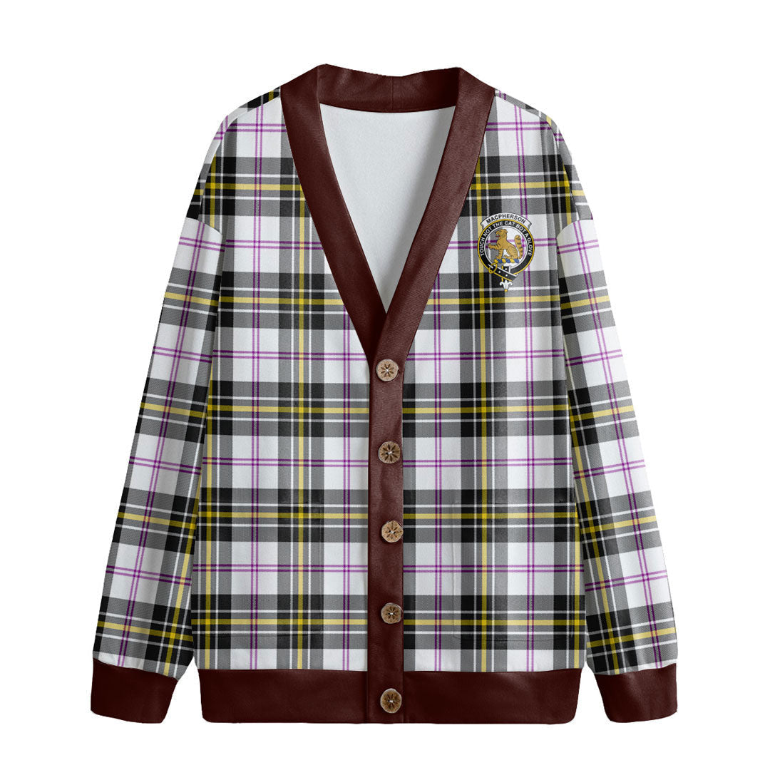 MacPherson Dress Modern Tartan Crest Knitted Fleece Cardigan