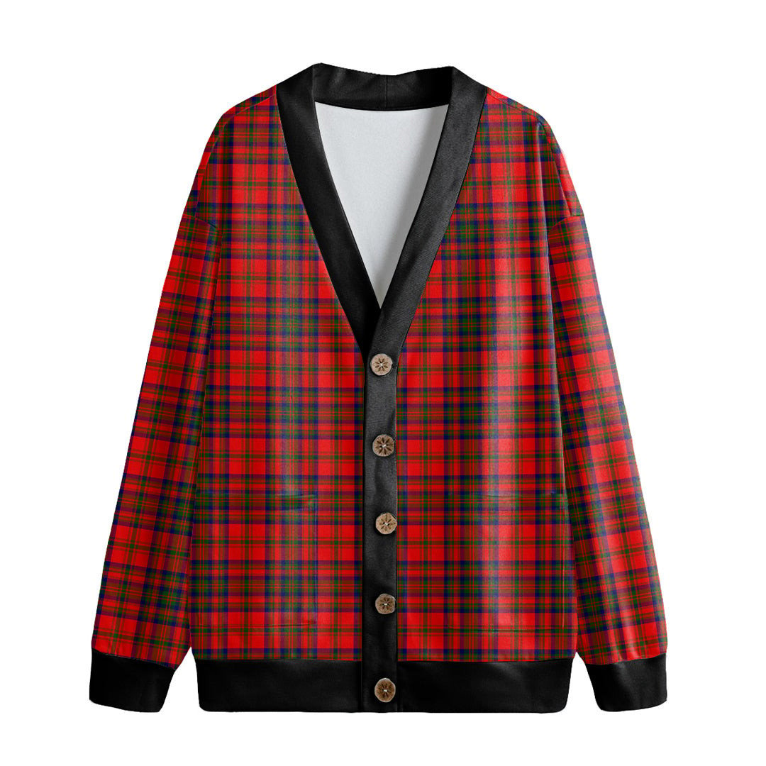 Matheson Modern Tartan Plaid Knitted Fleece Cardigan