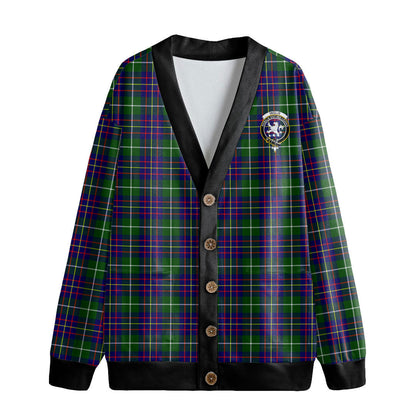 Inglis Modern Tartan Crest Knitted Fleece Cardigan