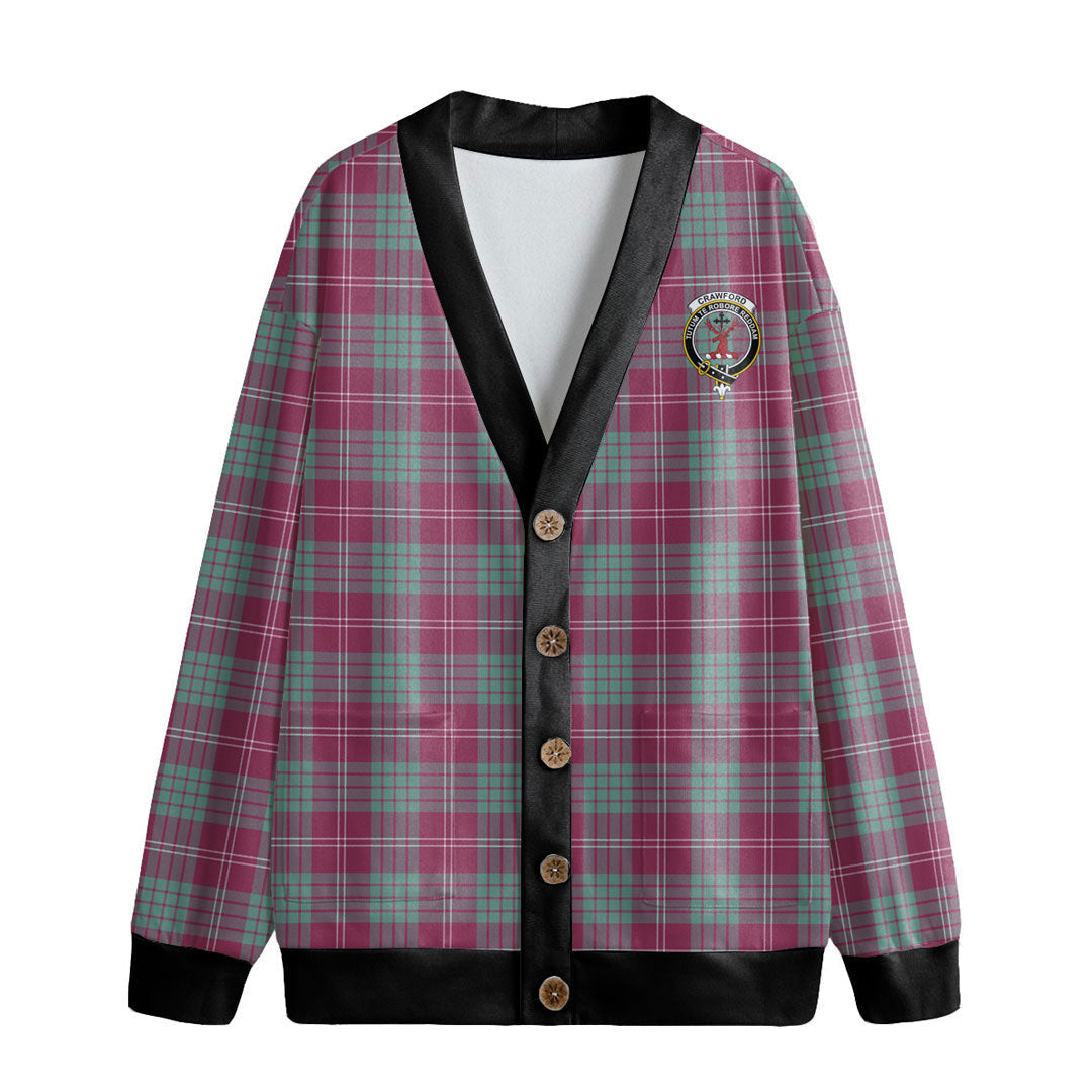 Crawford Ancient Tartan Crest Knitted Fleece Cardigan