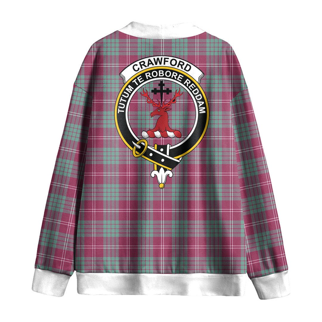 Crawford Ancient Tartan Crest Knitted Fleece Cardigan