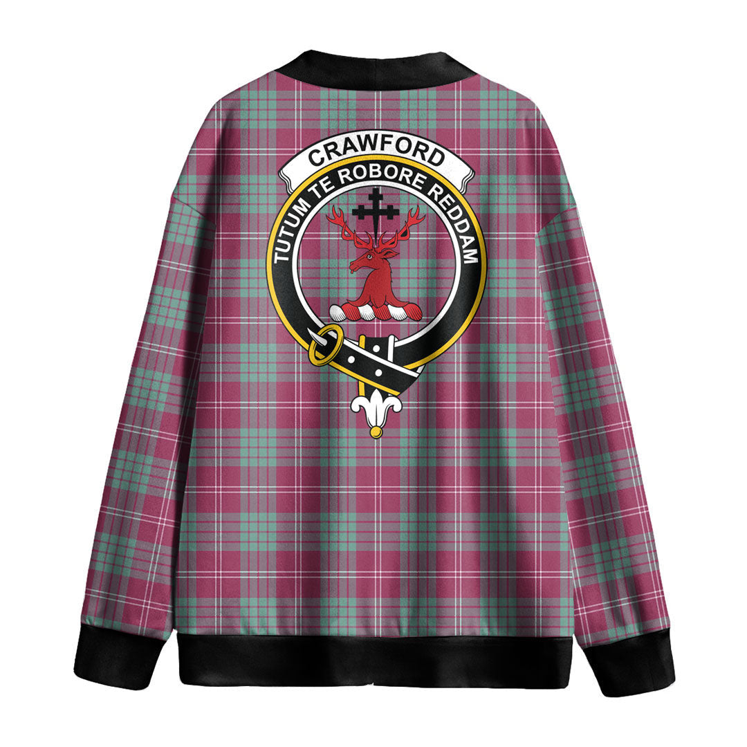 Crawford Ancient Tartan Crest Knitted Fleece Cardigan