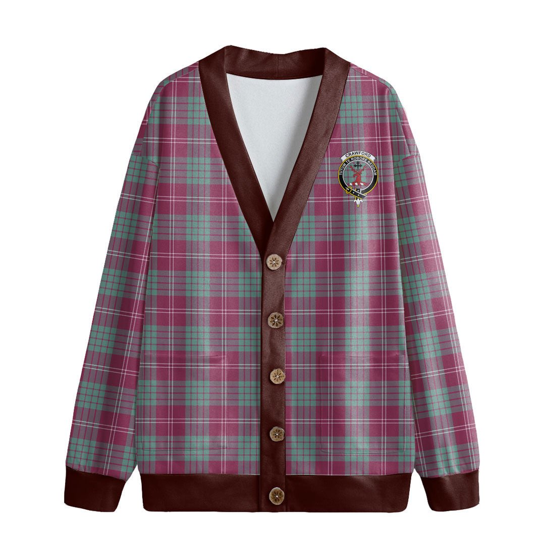 Crawford Ancient Tartan Crest Knitted Fleece Cardigan