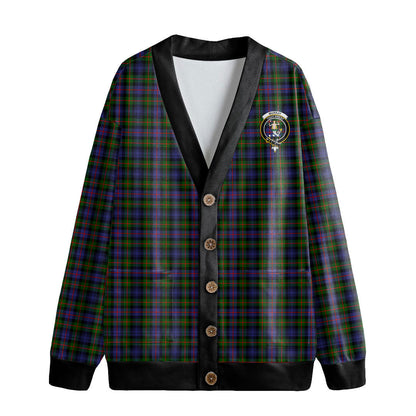 Murray of Atholl Modern Tartan Crest Knitted Fleece Cardigan