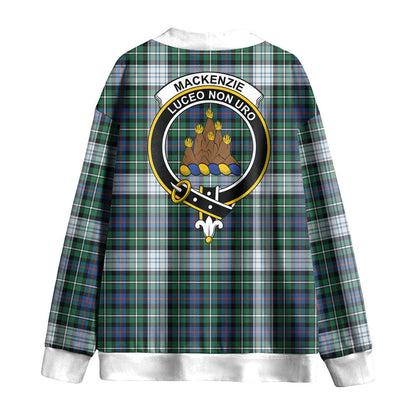 MacKenzie Dress Ancient Tartan Crest Knitted Fleece Cardigan