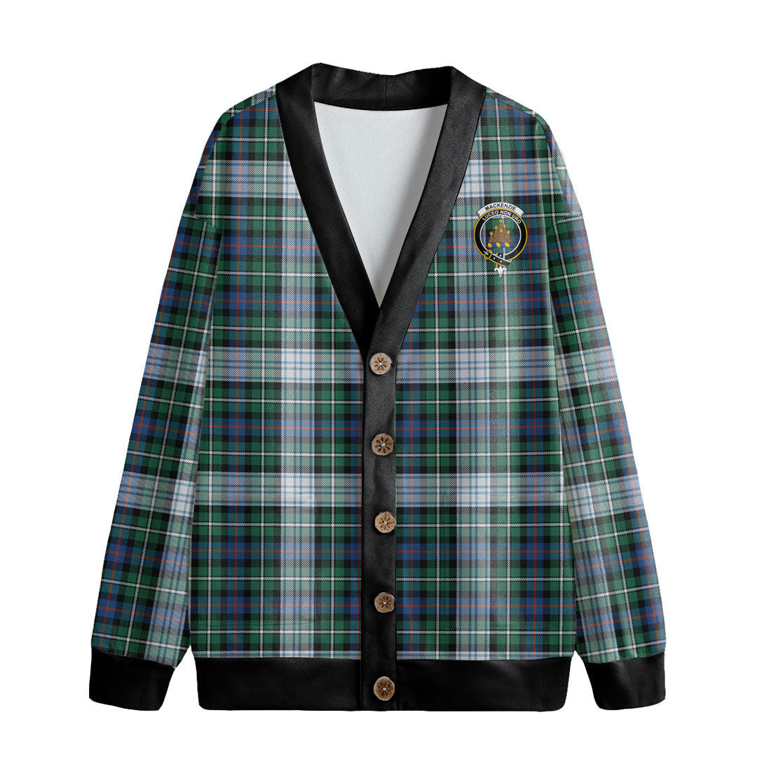 MacKenzie Dress Ancient Tartan Crest Knitted Fleece Cardigan