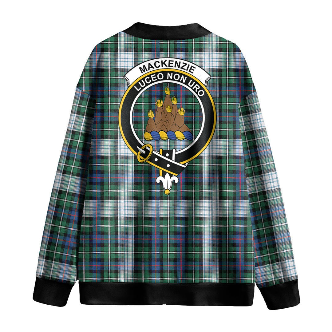 MacKenzie Dress Ancient Tartan Crest Knitted Fleece Cardigan